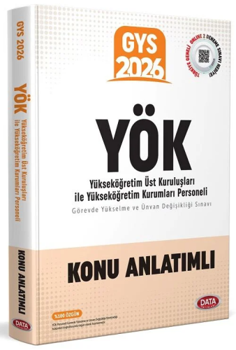 Data Yayınları 2026 Yükseköğretim  Üst  Kuruluşları İle  Yükseköğretim  Kurumları  Personeli  (YÖK) Konu Anlatımlı