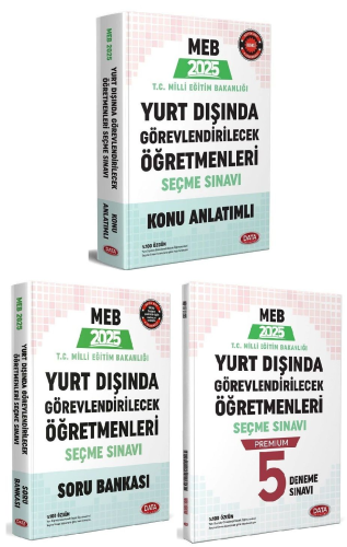 Data Yayınları 2025 MEB Yurt Dışı Öğretmenlik Sınavı Konu Soru Bankası