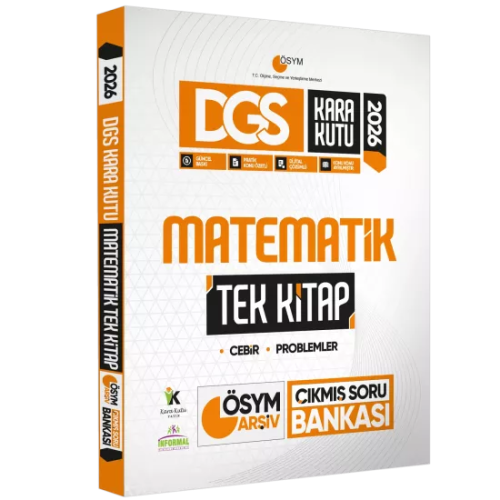 İnformal Yayınları 2026 DGS Kara Kutu Matematik TEK KİTAP ÖSYM Arşiv Çıkmış Soru Bankası Konu Özetli Dijital Çözümlü