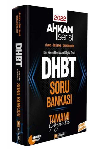 DDY Yayınları DHBT AHKAM Tüm Adaylar Soru Bankası Çözümlü Tek Kitap Ko