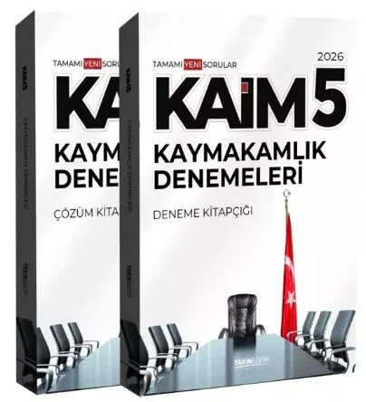 Yakın Eğitim Yayınları 2026 KAİM Kaymakamlık Fasikül 5 Deneme Çözümlü