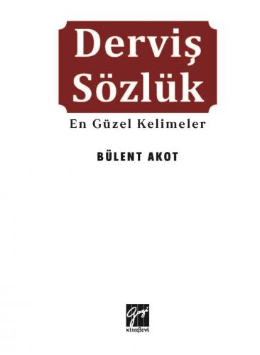 Derviş Sözlüğü En Güzel Kelimeler