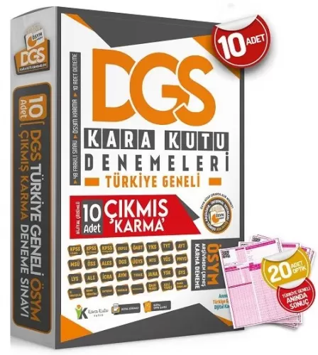 İnformal Yayınları DGS Kara Kutu Türkiye Geneli Karma 10 Deneme Dijita