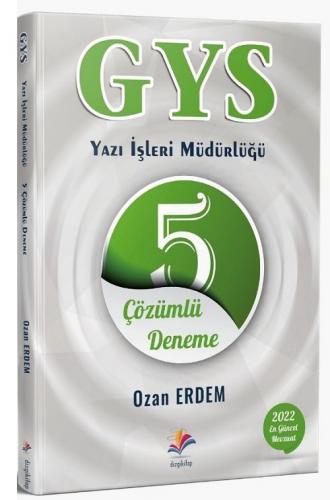 Dizgi Kitap 2022 GYS Yazı İşleri Müdürlüğü 5 Deneme Çözümlü Ozan Erdem