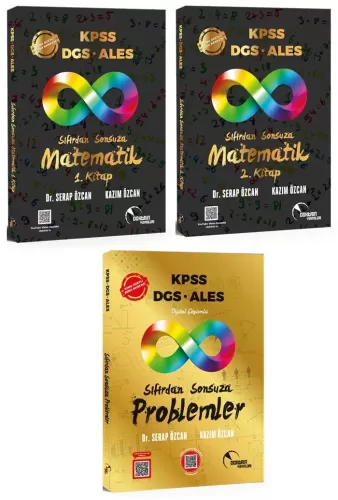 Doktrin Yayınları KPSS DGS ALES Sıfırdan Sonsuza Matematik 1-2 Problemler Konu Özetli Soru Bankası 3'lü Set
