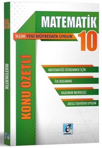 E - Kare Yayınları 10. Sınıf Matematik Konu Özetli Soru Bankası Komisy