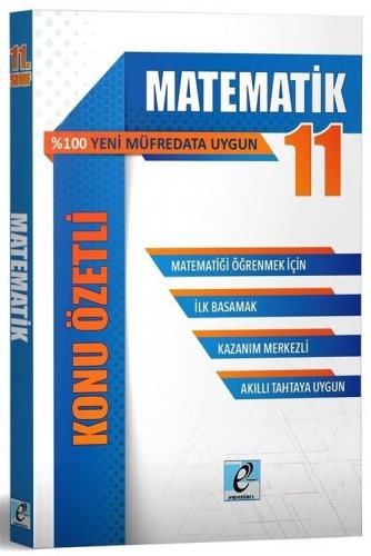 E - Kare Yayınları 11. Sınıf Matematik Konu Özetli Soru Bankası Komisy