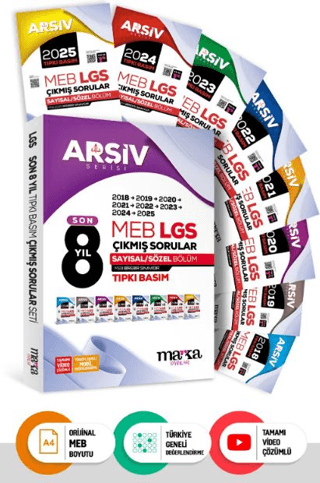 İlköğretim (1-8 Sınıf) Kitapları,8. Sınıf LGS Kitapları, - Marka Yayın