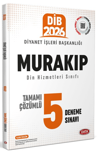 Data Yayınları 2026 Diyanet İşleri Başkanlığı Murakıp Tamamı Çözümlü 5 Deneme Sınavı