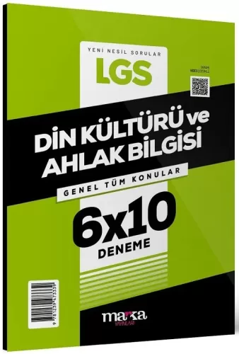 Marka Yayınları 2024 8. Sınıf LGS Din Kültürü ve Ahlak Bilgisi 6x10 De