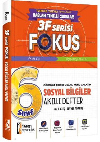 İsem Yayınları 6. Sınıf Sosyal Bilimler 3F Fokus Soru Bankası