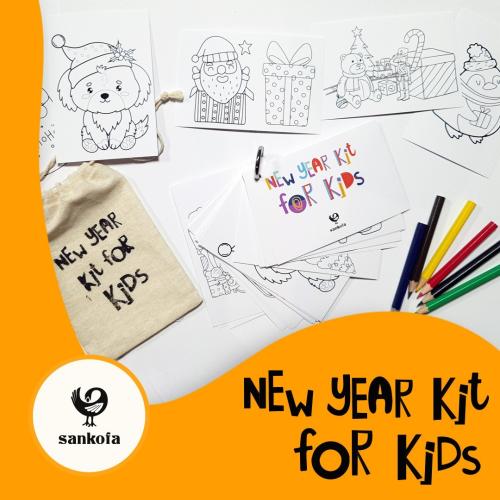 Çocuklar için Yeni Yıl Boyama Kiti Sinem Örenli