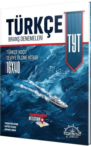 Edebiyat Denizi Yayınları TYT Türkçe 16 x 40 Branş Denemeleri
