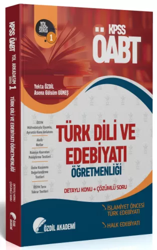 Özdil Akademi Yayınları ÖABT Türk Dili ve Edebiyatı 1. Kitap Halk Edeb