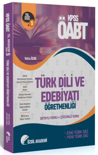 Özdil Akademi Yayınları ÖABT Türk Dili ve Edebiyatı 5. Kitap Eski Yeni