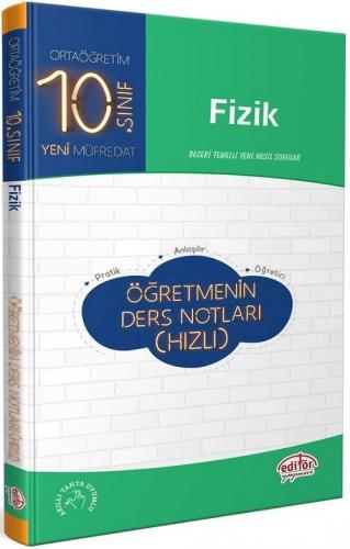 Editör Yayınları 10. Sınıf Fizik Öğretmenin Ders Notları Komisyon