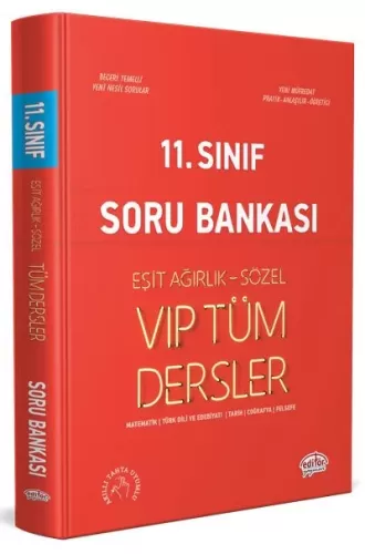 Editör Yayınları 11. Sınıf Vip Tüm Dersler Eşit Ağırlık Sözel Soru Ban