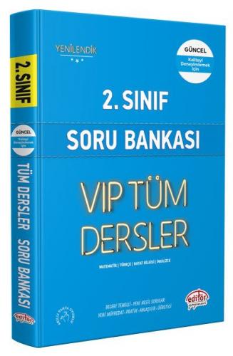 Editör Yayınları 2. Sınıf VIP Tüm Dersler Soru Bankası Mavi Kitap Kole