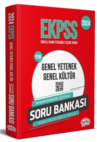 Editör Yayınları 2024 EKPSS Genel Kültür Genel Yetenek Soru Bankası Ko