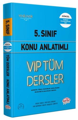 Editör Yayınları 5. Sınıf VIP Tüm Dersler Konu Anlatımlı Mavi Kitap Ko