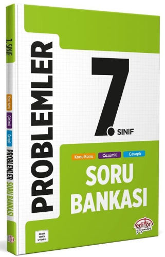 7. Sınıf Kitapları - Editör Yayınları 7. Sınıf Problemler Soru Bankası