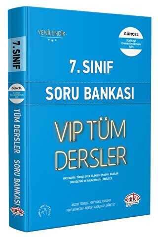 Editör Yayınları 7. Sınıf VIP Tüm Dersler Soru Bankası Mavi Kitap Komi