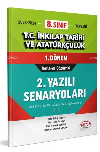 Editör Yayınları 8. Sınıf T.C. İnkılap Tarihi ve Atatürkçülük 1. Dönem