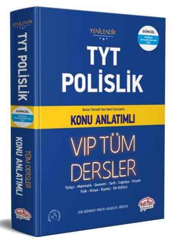 Editör Yayınları TYT Polislik VIP Tüm Dersler Konu Anlatımlı Komisyon