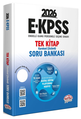 EKPSS Kitapları,Soru Bankası, - Editör Yayınevi - Editör Yayınları 202