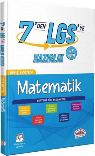 Editör Yayınları 7 den LGS ye Hazırlık Matematik Komisyon