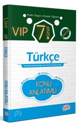 Editör Yayınları 7.Sınıf VİP Türkçe Konu Anlatımlı