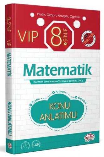 Editör Yayınları 8. Sınıf VIP Matematik Konu Anlatımı Komisyon