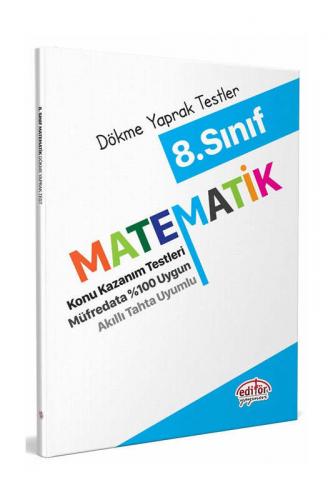 Editör Yayınları 8. Sınıf Matematik Konu Kazanım Testleri Komisyon