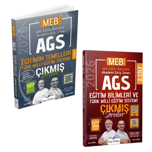 MEB-AGS Hazırlık,MEB-AGS Eğitim Bilimleri Çıkmış Sorular, - Dizgi Kita