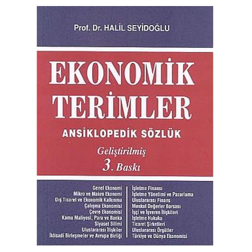 Ekonomik Terimler Ansiklopedik Sözlük Halil Seyidoğlu