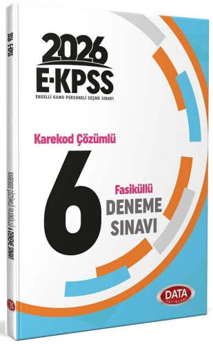 Data Yayınları 2026 EKPSS Tamamı Çözümlü 6 Deneme Sınavı