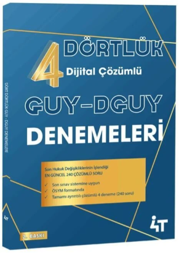 Sınavlara Hazırlık, - 4T Yayınları - 4T Yayınları 2026 GUY DGUY Dört D