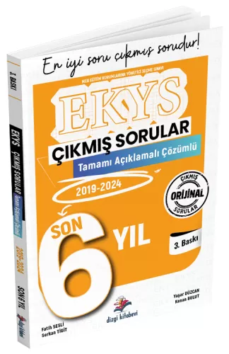 Dizgi Kitap Yayınları MEB EKYS Müdür ve Müdür Yardımcılığı Tamamı Açıklamalı Son 7 Yıl Çıkmış Sorular