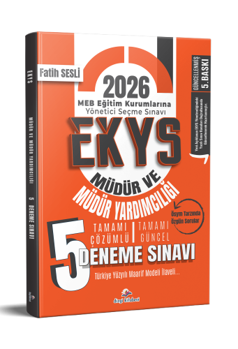 Dizgi Kitap Yayınları 2026 MEB EKYS Müdür ve Müdür Yardımcılığı Tamamı Çözümlü 5`li Deneme