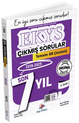 Dizgi Kitap Yayınları MEB EKYS Müdür ve Müdür Yardımcılığı Tamamı Qr Çözümlü Son 7 Yıl Çıkmış Sorular