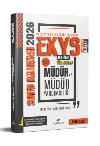 Dizgi Kitap Yayınları 2026 MEB EKYS Müdür ve Müdür Yardımcılığı Soru Bankası