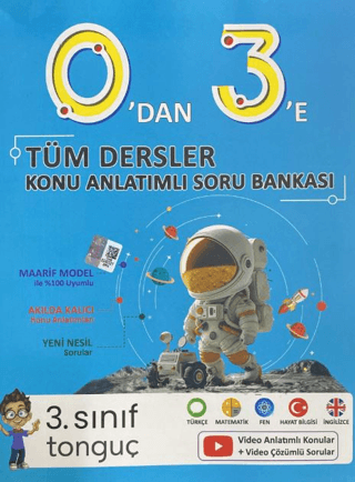 Tonguç Akademi 3. Sınıf 0'dan 3'e Tüm Dersler Konu Anlatımlı Soru Bank