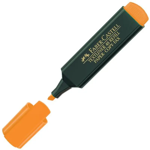 - Kırtasiye Malzemeleri - Faber Castell Fosforlu Kalem Turuncu 15 48 1