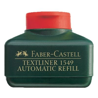 Faber-Castell Fosforlu Kalem Mürekkebi Otamatik Dolum 30 ml Kırmızı
