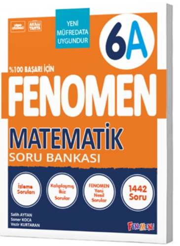 5-8. Sınıf Kitapları - Fenomen Okul Yayınları 6. Sınıf Matematik A Fen