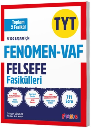 Fenomen Okul Yayınları TYT VAF Felsefe Fasikülleri Seti