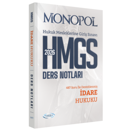 Monopol Yayınları 2026 HMGS İdare Hukuku Ders Notları