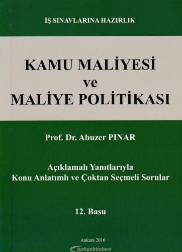 Kamu Maliyesi ve Maliye Politikası Soru ve Yanıtlarla Abuzer Pınar