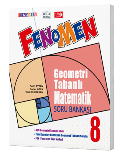 Fenomen Okul 8. Sınıf Fenomen Geometri Tabanlı Matematik Soru Bankası 