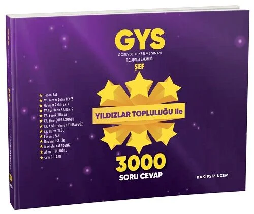 Rakipsiz UZEM GYS Adalet Bakanlığı Şef Yıldızlar Topluluğu ile 3000 So